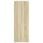 HKH Armario de pared con puertas de cristal en Roble Sonoma - 35x37x100 cm