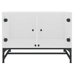 HKH Mesa de Centro com Portas de Branco em Vidro