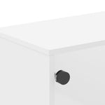 HKH Mesa de Centro com Portas de Branco em Vidro