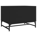HKH Mesa de Centro com Portas de Preto em Vidro
