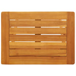 HKH Mesa de Jardim Dobrável 50x36x60 Cm Madeira de Acácia Maciça - Marrom