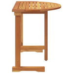 HKH Mesa de Varanda Dobrável 90x60x72 Cm Madeira de Acácia Maciça - Marrom
