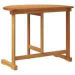 HKH Mesa de Varanda Dobrável 90x60x72 Cm Madeira de Acácia Maciça - Marrom