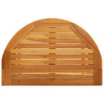 HKH Mesa de Varanda Dobrável 90x60x72 Cm Madeira de Acácia Maciça - Marrom