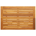 HKH Mesa de Varanda Dobrável 90x60x72 Cm Madeira de Acácia Maciça - Marrom