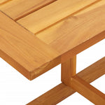 HKH Mesa de Varanda Dobrável 90x60x72 Cm Madeira de Acácia Maciça - Marrom