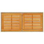 HKH Mesa de Jardim com Tampo em Acácia 115x54x74 Cm Vime Pe - Bege