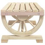 Mesa de Centro HKH para Jardín 90x50x40 Cm Madera Maciza de Abeto - Marrón