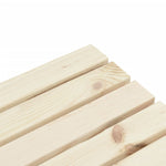 Mesa de Centro HKH para Jardín 90x50x40 Cm Madera Maciza de Abeto - Marrón