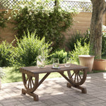 HKH Mesa de Centro para Jardim 90x50x40 Cm Madeira de Abeto Maciça - Marrom
