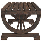 HKH Mesa de Centro para Jardim 90x50x40 Cm Madeira de Abeto Maciça - Marrom