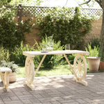 HKH Mesa de Jardim 115x55x65 Cm Madeira de Abeto Maciça - Marrom