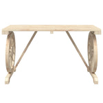 HKH Mesa de Jardim 115x55x65 Cm Madeira de Abeto Maciça - Marrom