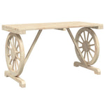 HKH Mesa de Jardim 115x55x65 Cm Madeira de Abeto Maciça - Marrom