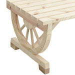 HKH Mesa de Jardim 115x55x65 Cm Madeira de Abeto Maciça - Marrom
