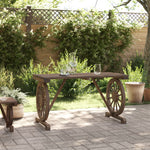 HKH Mesa de Jardim 115x55x65 Cm Madeira de Abeto Maciça - Marrom