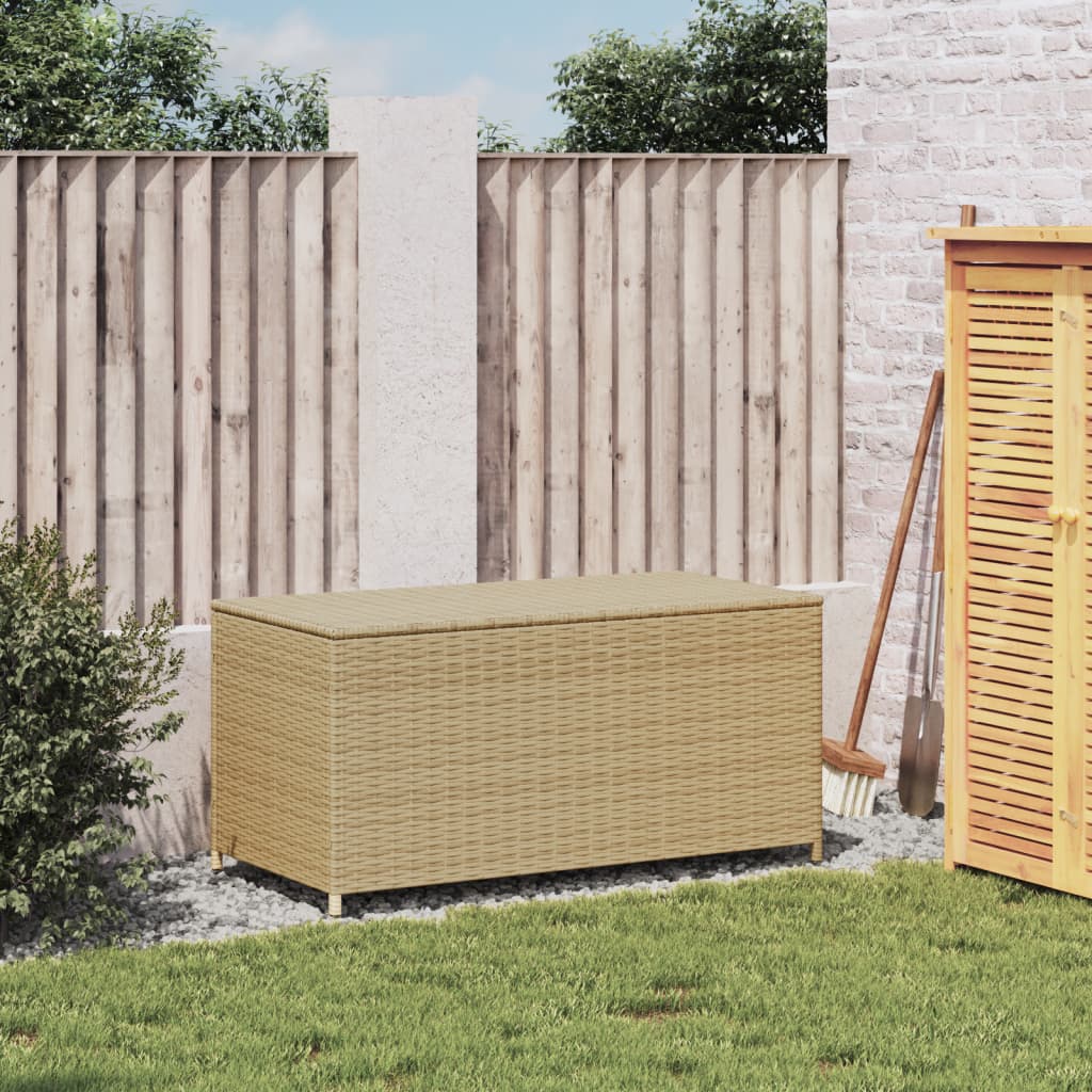 HKH Arcón de Almacenamiento de Jardín 190L Ratán PE Mixto - Beige