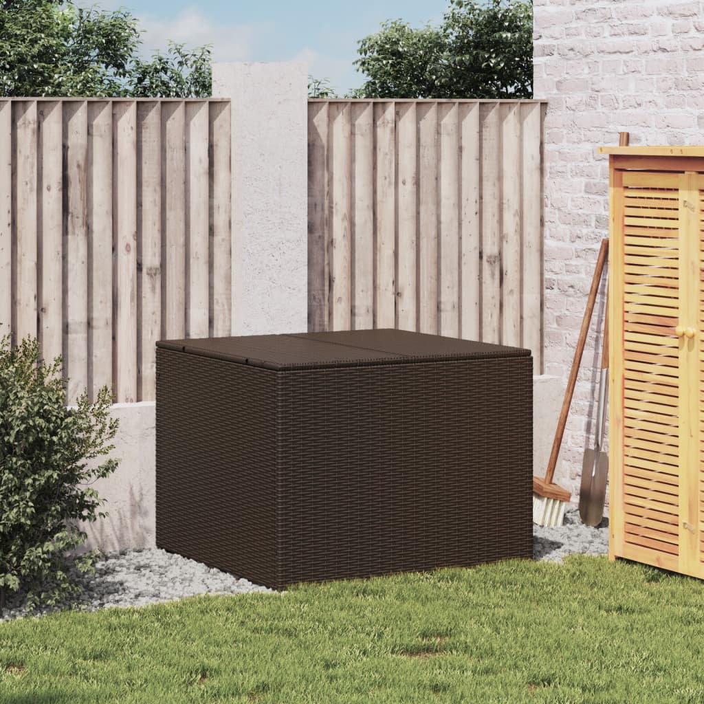 HKH Caja De Almacenamiento Para Jardín 291l Mimbre Pe Marrón - Marrón
