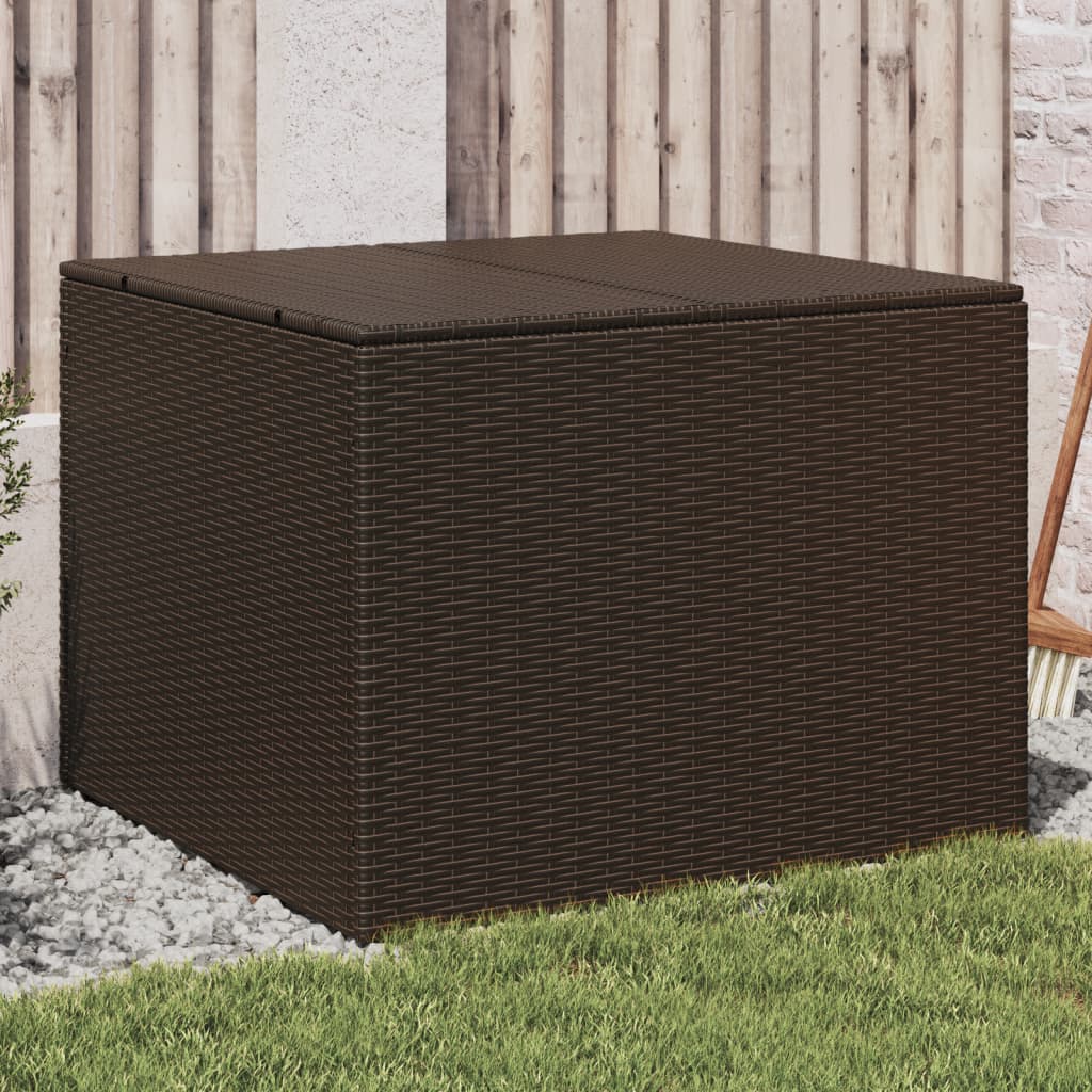 HKH Caja De Almacenamiento Para Jardín 291l Mimbre Pe Marrón - Marrón