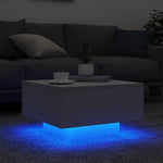 HKH Mesa de Centro com Luzes Led - Branco