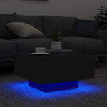 HKH Mesa de Centro com Luzes Led - Preto