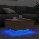 HKH Mesa de Centro com Luzes Led Carvalho Sonoma