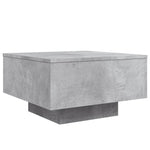 HKH Mesa de Centro com Luzes Led Cimento - Cinzento