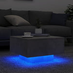 HKH Mesa de Centro com Luzes Led Cimento - Cinzento