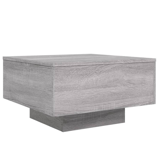 Mesa de centro HKH con luces led Sonoma - Gris