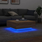 HKH Mesa de Centro com Luzes Led Carvalho Sonoma