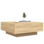 HKH Mesa de Centro com Luzes Led Carvalho Sonoma