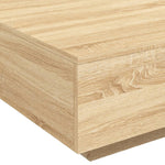 HKH Mesa de Centro com Luzes Led Carvalho Sonoma