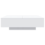 HKH Mesa de Centro com Luzes Led - Branco