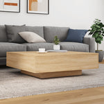 HKH Mesa de Centro com Luzes Led Carvalho Sonoma