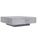 HKH Mesa de Centro com Luzes Led Cimento - Cinzento
