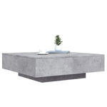 HKH Mesa de Centro com Luzes Led Cimento - Cinzento