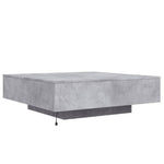 HKH Mesa de Centro com Luzes Led Cimento - Cinzento