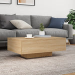 HKH Mesa de Centro com Luzes Led Carvalho Sonoma
