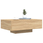 HKH Mesa de Centro com Luzes Led Carvalho Sonoma