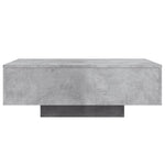 HKH Mesa de Centro com Luzes Led Cimento - Cinzento