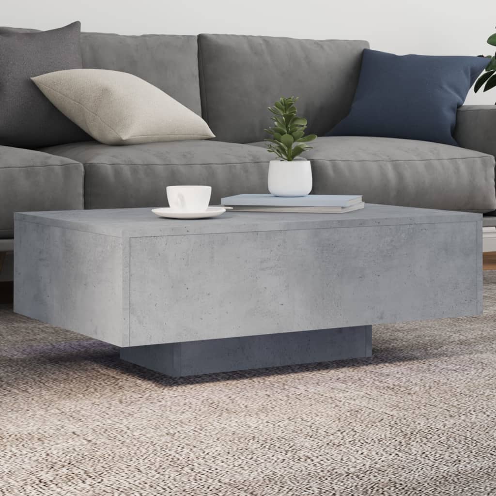 HKH Mesa de Centro con Luces Led Cemento - Gris