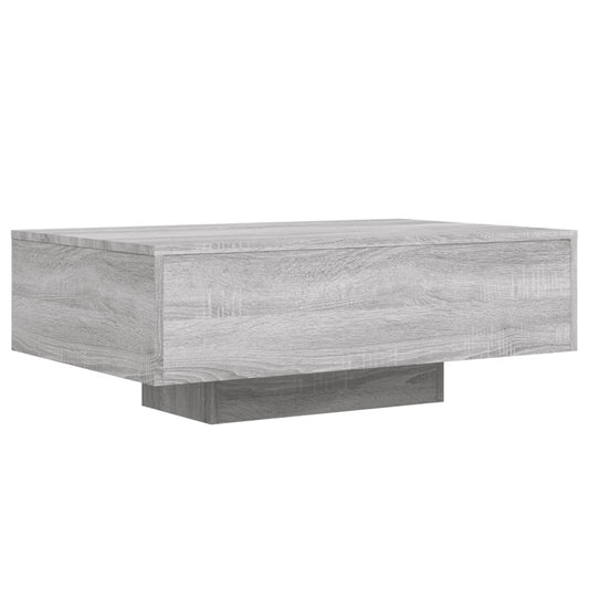Mesa de centro HKH con luces led Sonoma - Gris