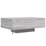 HKH Mesa de Centro com Luzes Led Sonoma - Cinzento