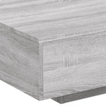 HKH Mesa de Centro com Luzes Led Sonoma - Cinzento