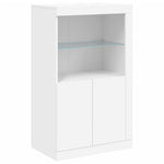 HKH Armário de Apoio com Luzes LED - Branco