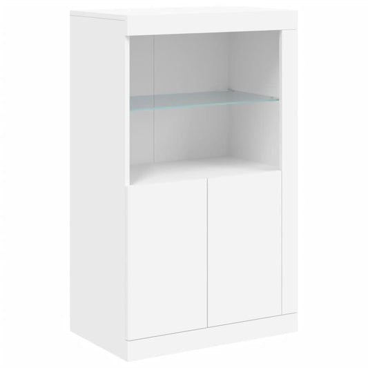 HKH Armário de Apoio com Luzes LED - Branco