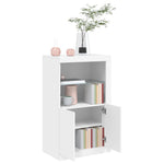 HKH Armário de Apoio com Luzes LED - Branco