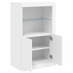 HKH Armário de Apoio com Luzes LED - Branco