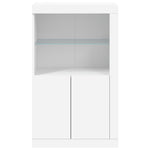 HKH Armário de Apoio com Luzes LED - Branco