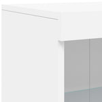 HKH Armário de Apoio com Luzes LED - Branco